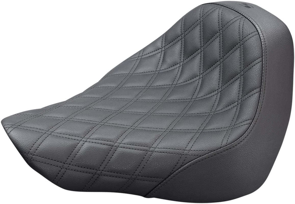 Saddlemen Renegade Solo Seat for FL/FX (2018–2024) - Lattice Stitched - Black