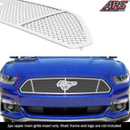 Stainless Chrome Mesh Grille for Ford Mustang V6 (2015-2017)