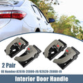 2 x Interior Door Handles for Hyundai Tucson (2005-2009) Black Beige