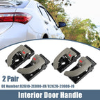 2 x Interior Door Handles for Hyundai Tucson (2005-2009) Black Beige