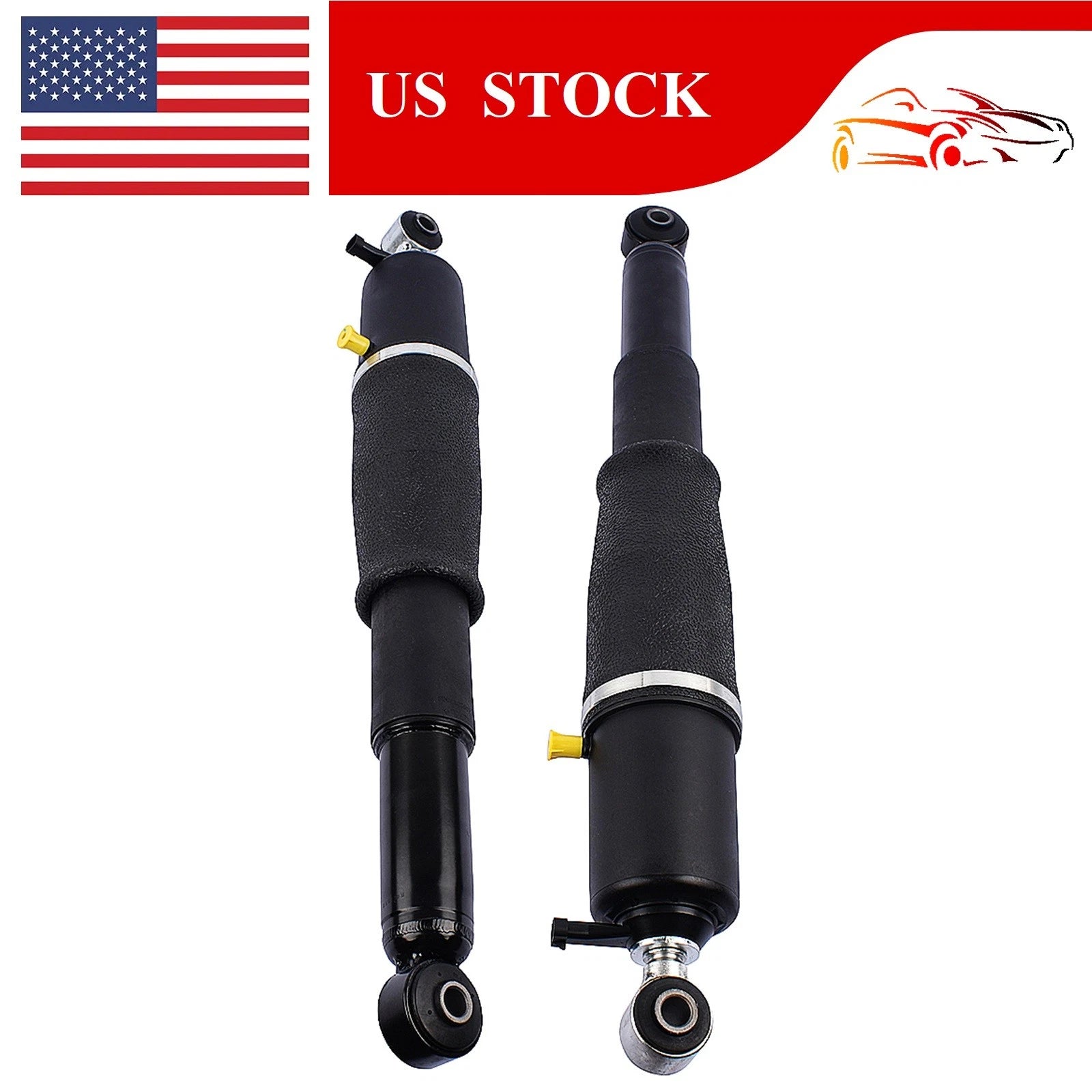 Pair Rear Air Suspension Strut Shocks for GMC Chevy Cadillac Escalade (2000–2014)