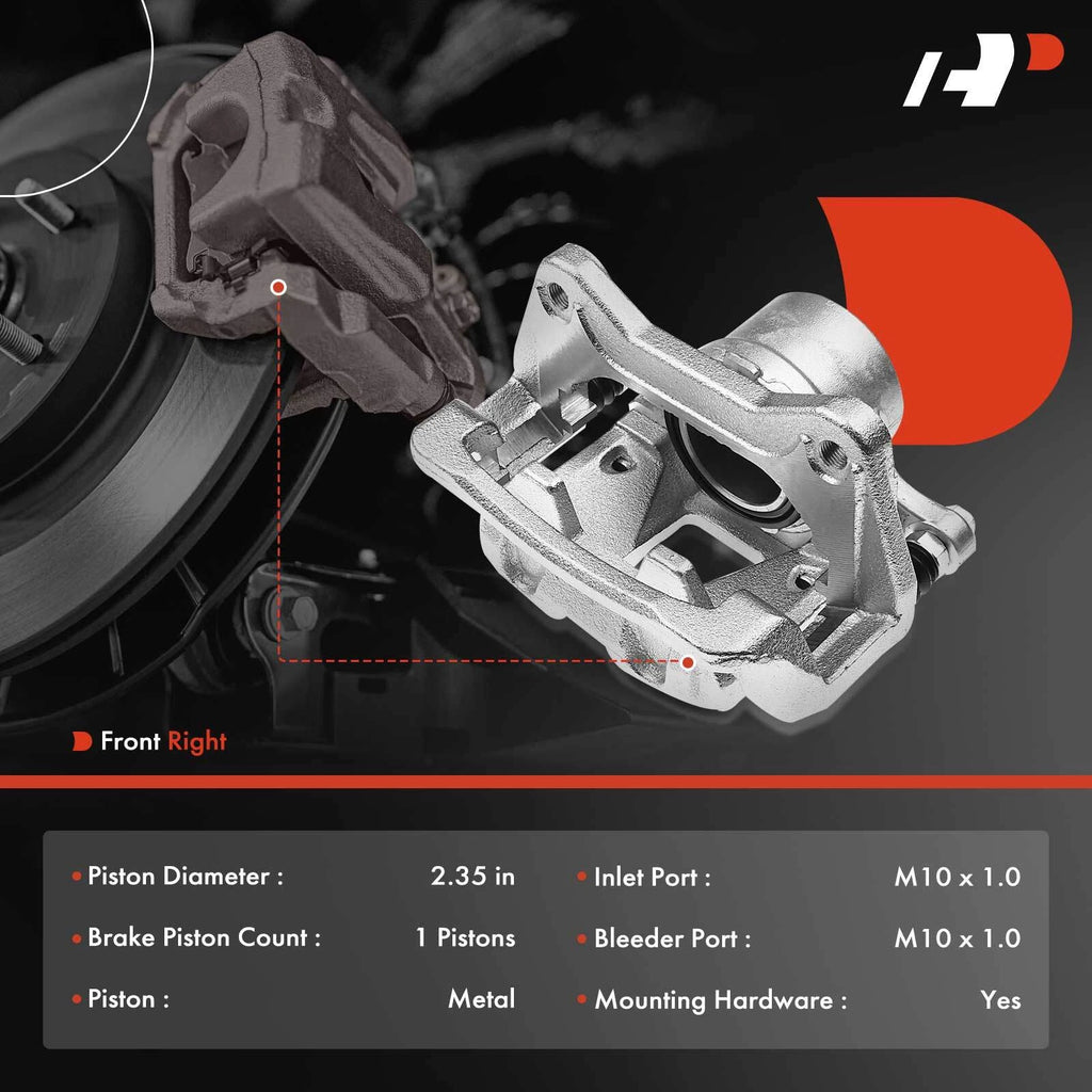 Set of 4 Brake Calipers with Bracket for Hyundai Sonata Kia Optima