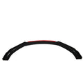 Front Bumper Lip Spoiler Splitter Protector for Universal Car (2 Layer, Glossy Black)
