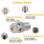 2X LED Amber Yellow Turn Signal Bulbs for Make Model (YYYY–YYYY)