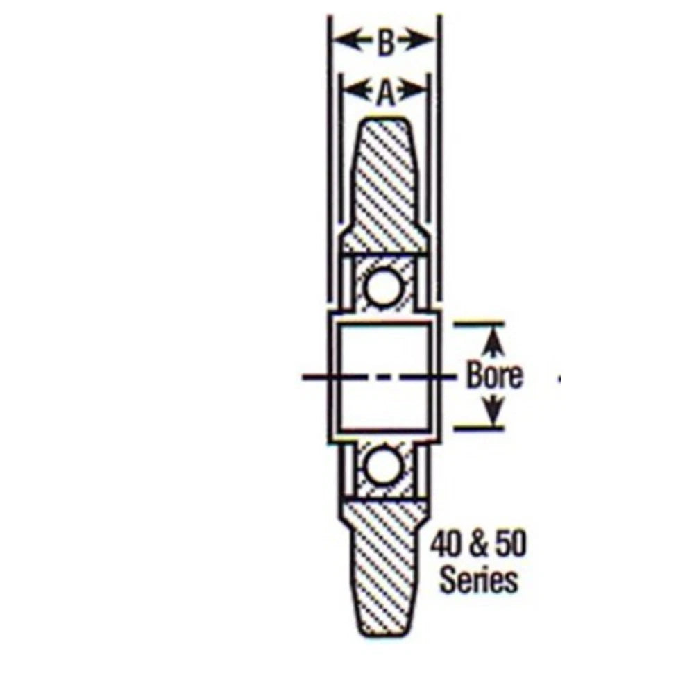 Idler Sprocket WSIS401708 #40 Roller Chain 17 Tooth 1/2" Bore