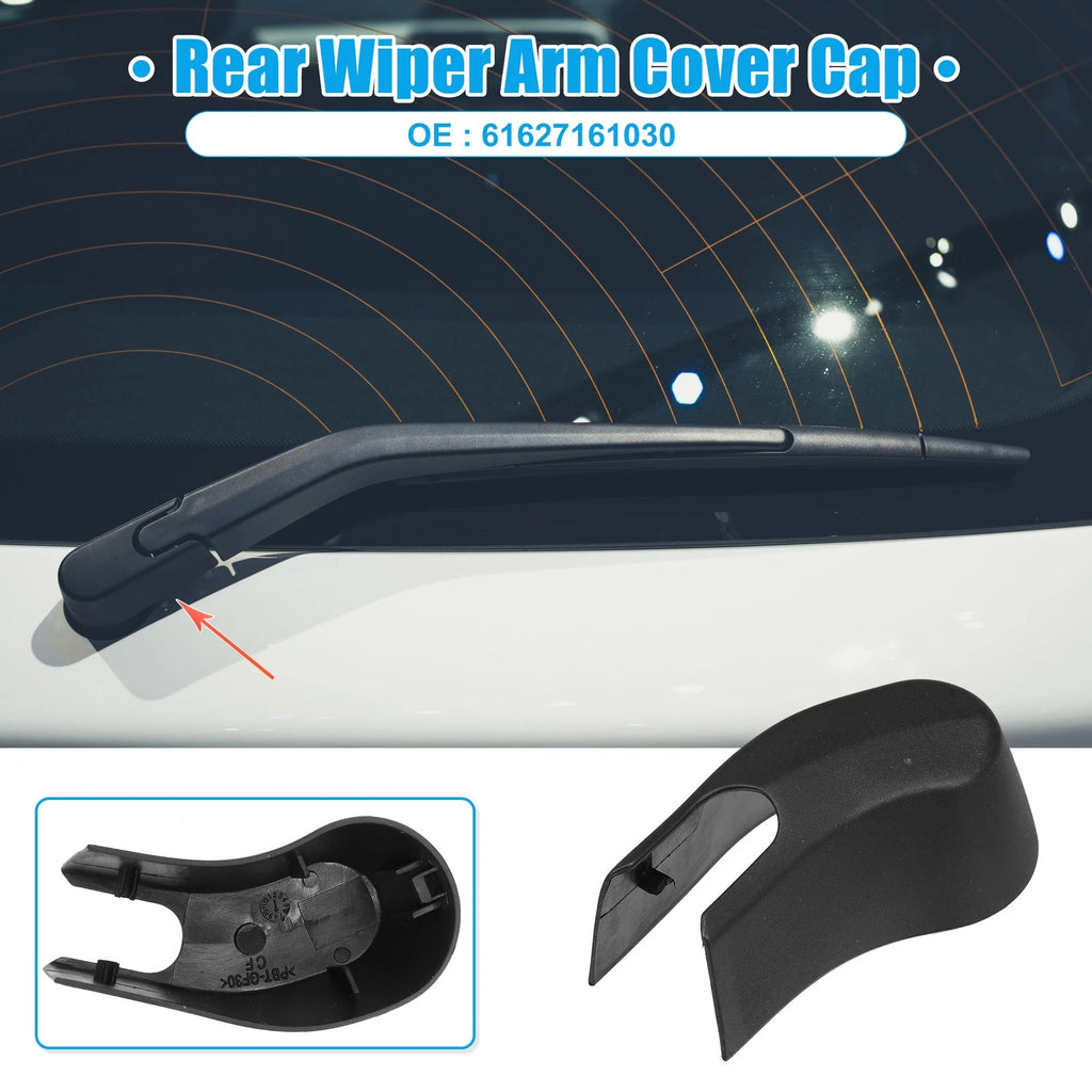 Rear Windshield Wiper Arm Nut Cover Cap for BMW X5 (2000–2006) - 1 Pack Black
