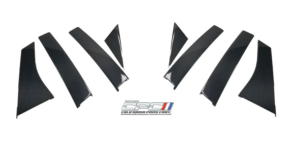 Carbon Fiber Adhesive Pillar Post Covers Replacement for Ford Focus ST 2012–2018 & RS 2016–2018