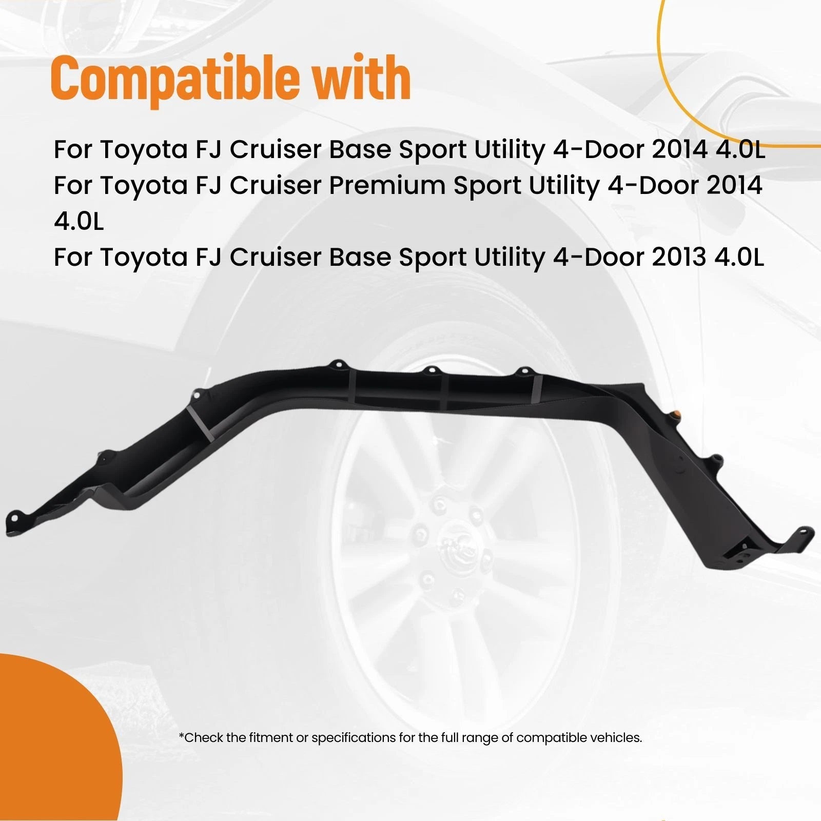 Fender Flare for Toyota FJ Cruiser (2007–2014) Right Rear 75605-35103