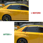 Pair Side Vent Window Scoop Louver Cover Trim for Subaru Impreza WRX STI (2011–2014)