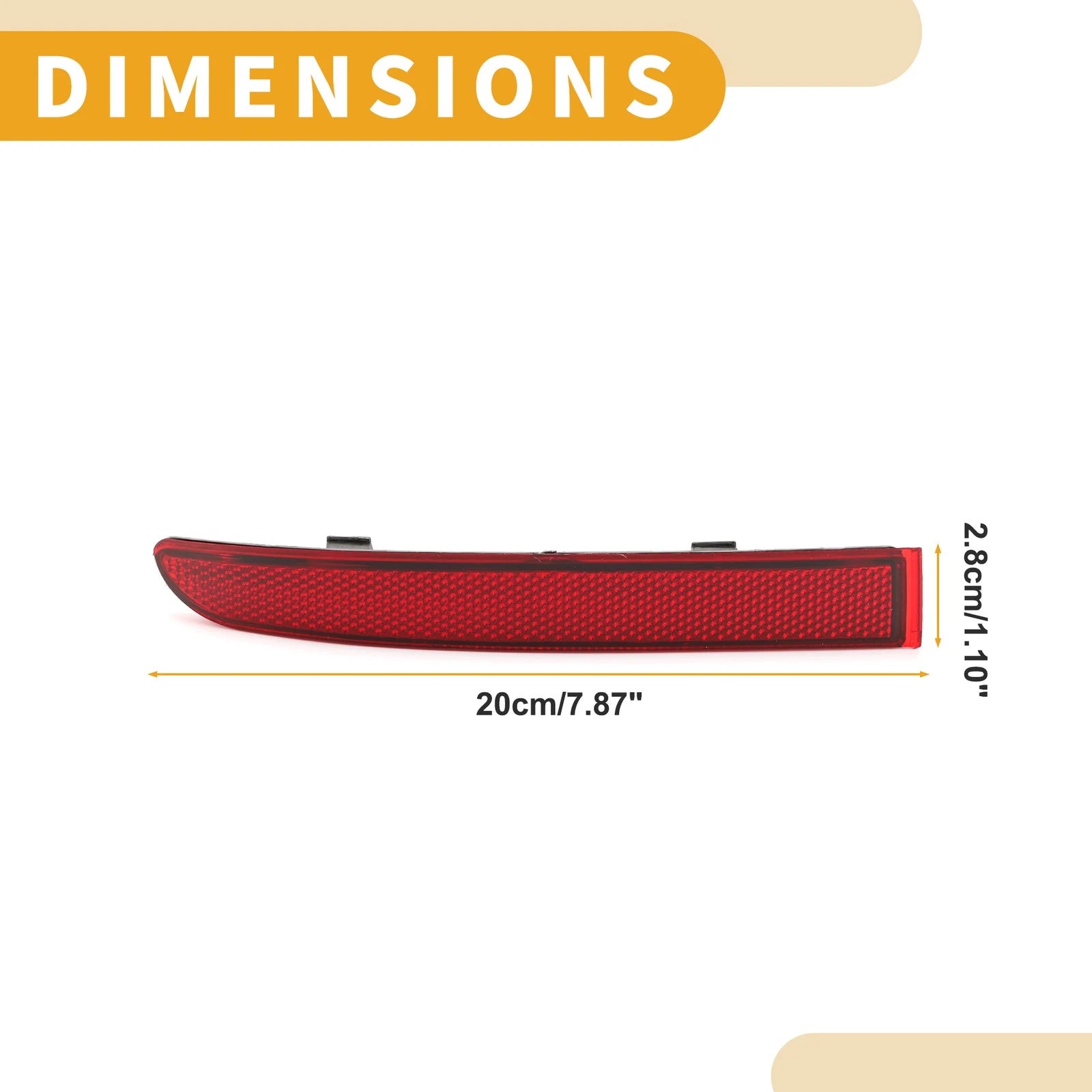 Rear Left Bumper Reflector No.A9108204800 for Mercedes Sprinter 1500 (2019–2022)