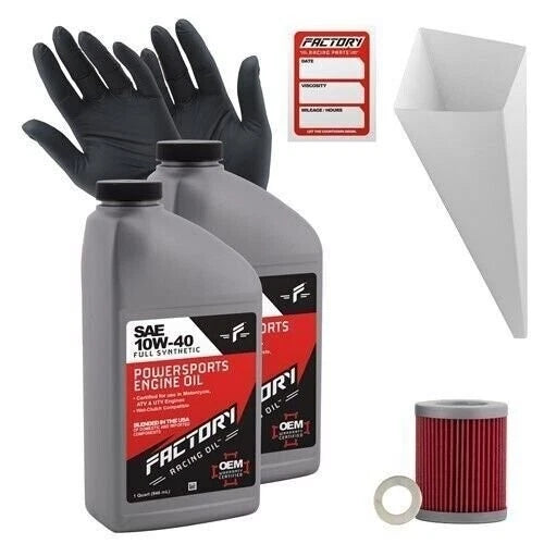 2X 10W40 Oil Change Kit for Suzuki LT-F160 Quadrunner (2000–2006)