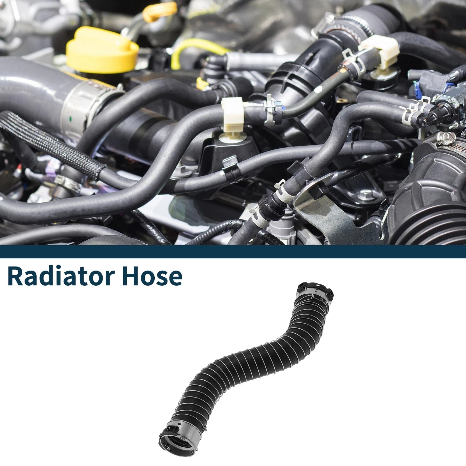 Radiator Hose for BMW 5 Series G30 (2017–2020) No. 11618572858, Black