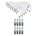 Denso 8mm Wire Set & 8 Iridium Power Spark Plugs Kit for Ford Mustang (1994–2004)