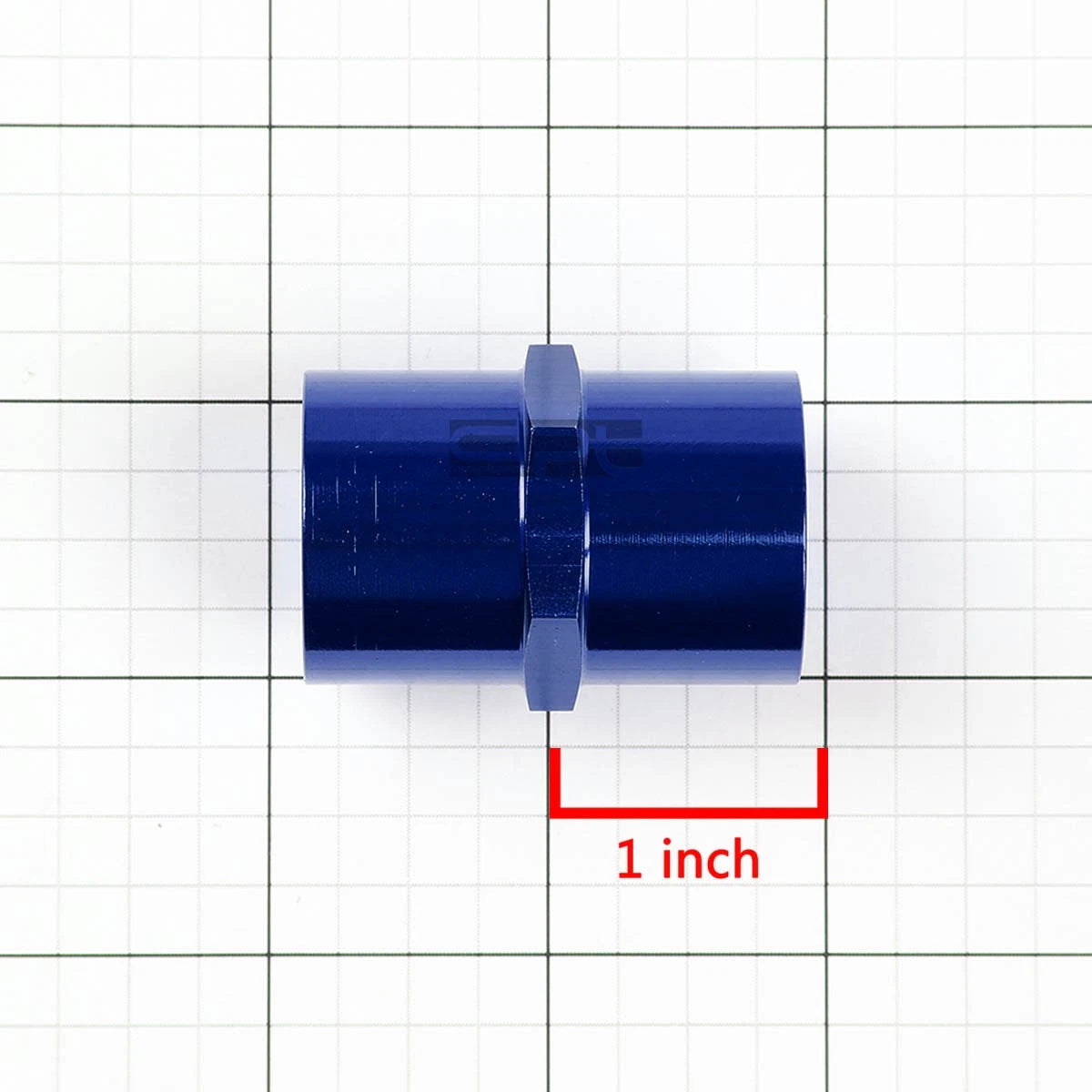1/2" NPT Female Coupler for Universal Applications (Aluminum, Blue Anodized)