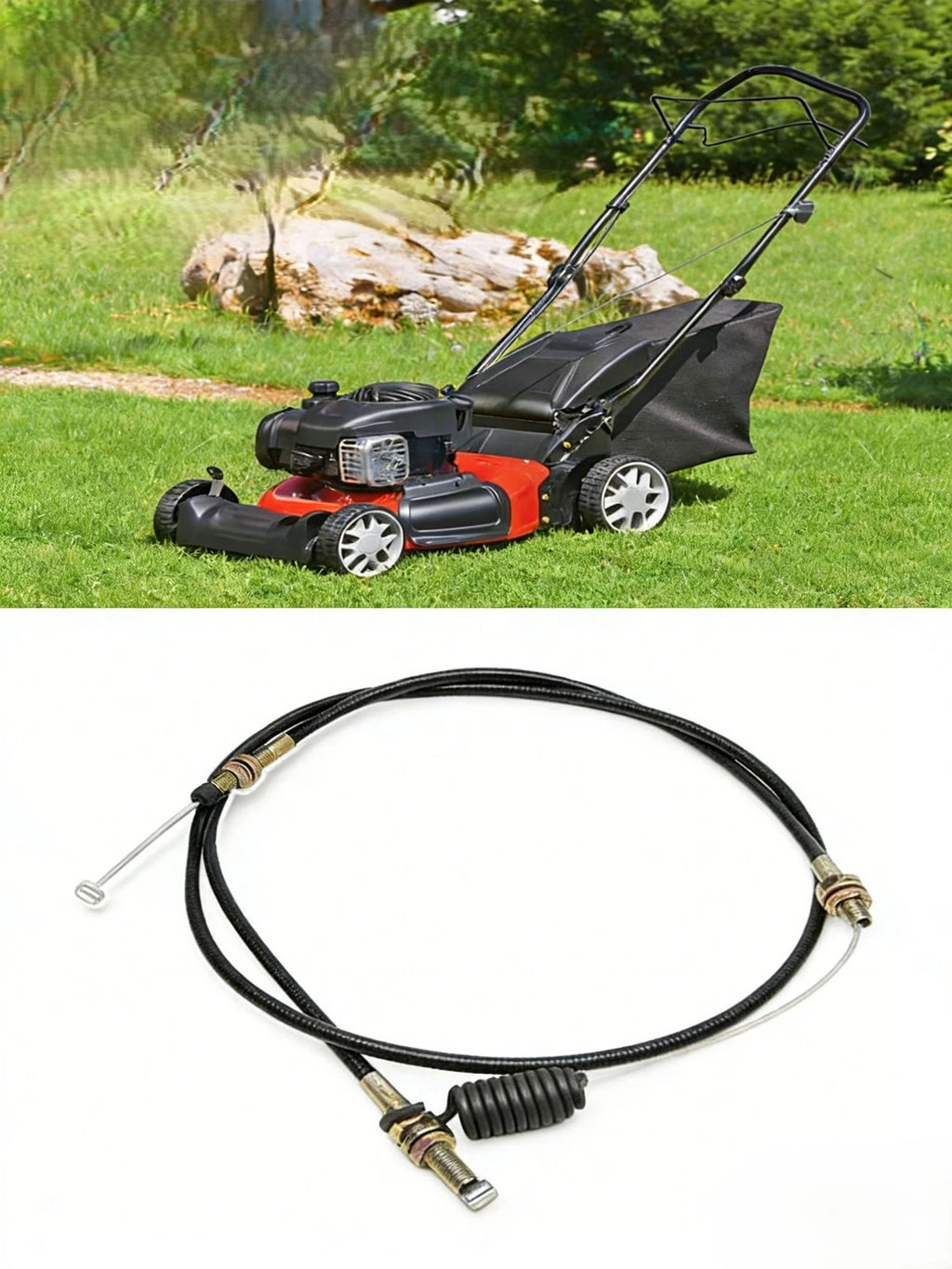Clutch Control Cable for Troy Bilt Cadet Mowers (Fits 8 6 1in)