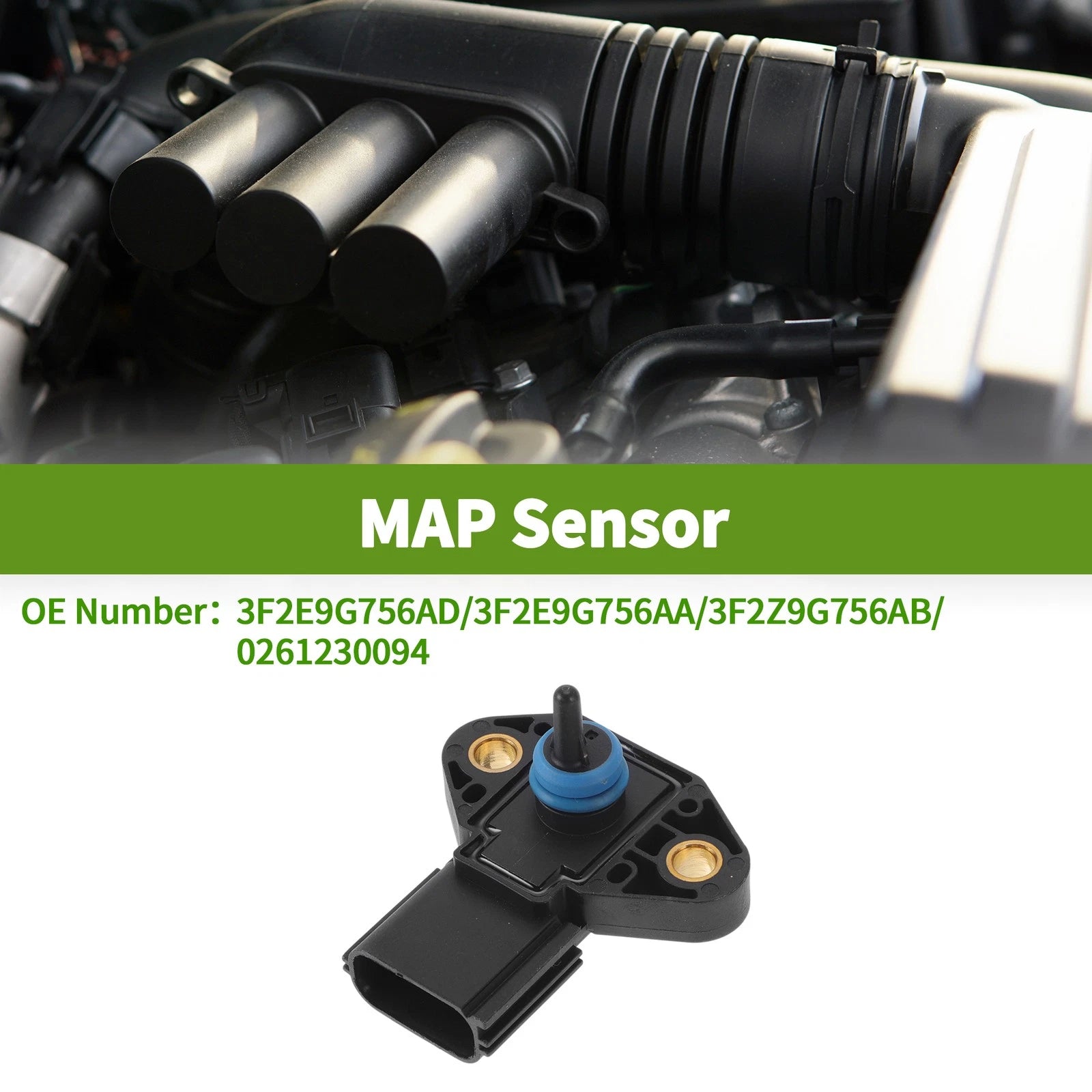 Manifold Absolute Pressure Sensor for Ford Focus (2005–2007) No.3F2E9G756AD
