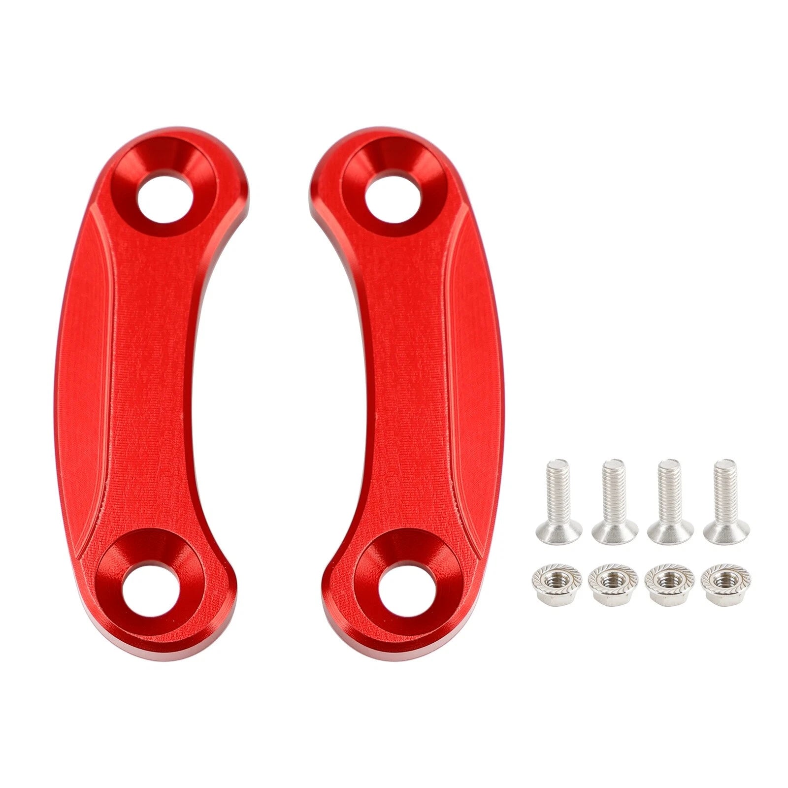Aluminum Rear View Mirror Hole Caps Red for Kawasaki ZX10R (2016–2023)