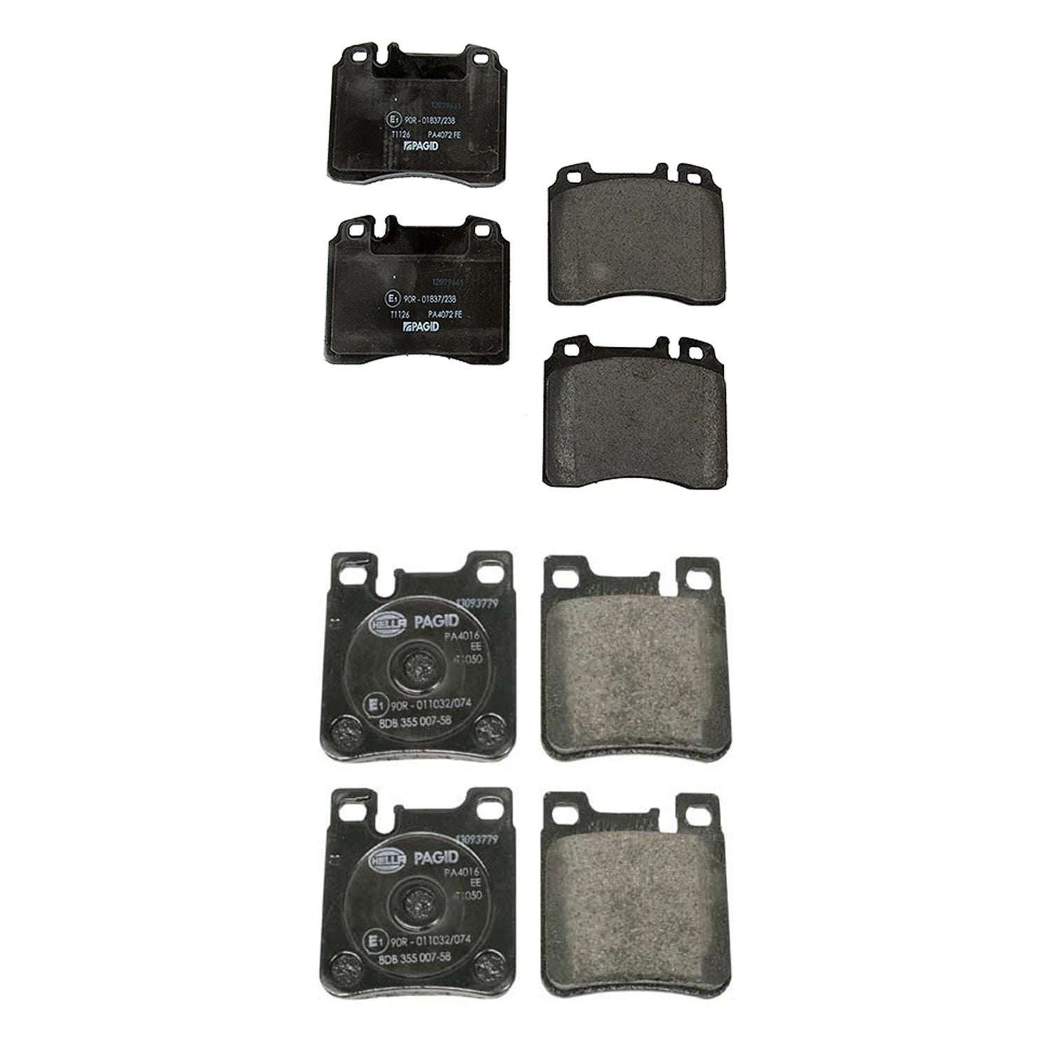 Hella Disc Brake Pads Kit for Mercedes-Benz W124 E320 (1995)