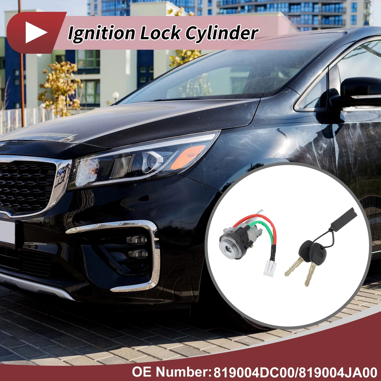Ignition Lock Cylinder for Kia Sedona (2007–2014) No. 819004DC00/819004JA00