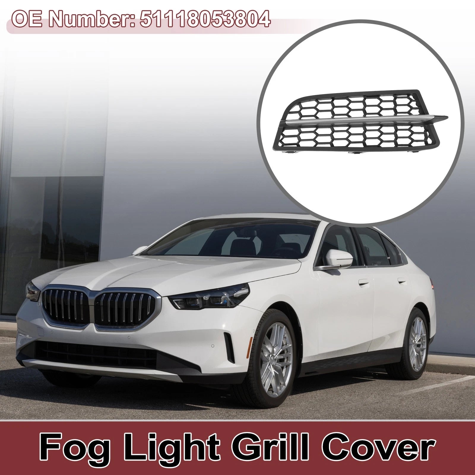 1 Pc Fog Light Grill for BMW 1 Series (2011–2015) No. 51118053804