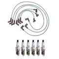 Denso Wire Set & 6 Double Platinum Spark Plugs for Ford Mustang V6