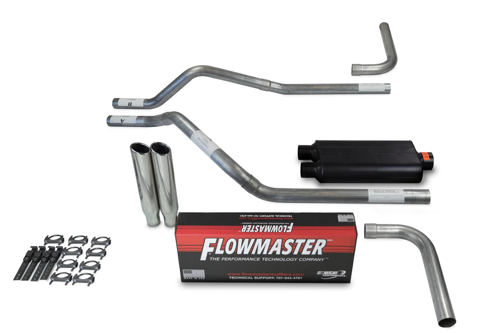 2.5" Dual Exhaust Kit for GMC Jimmy (2000–2004) - Flowmaster 50 Series