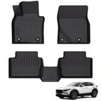 Set of 4 TPE Rubber All Weather Floor Mats for Mazda CX-30 (2020–2025)