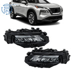 Full LED Projector Headlights for Nissan Rogue (2021–2023) Black Trim