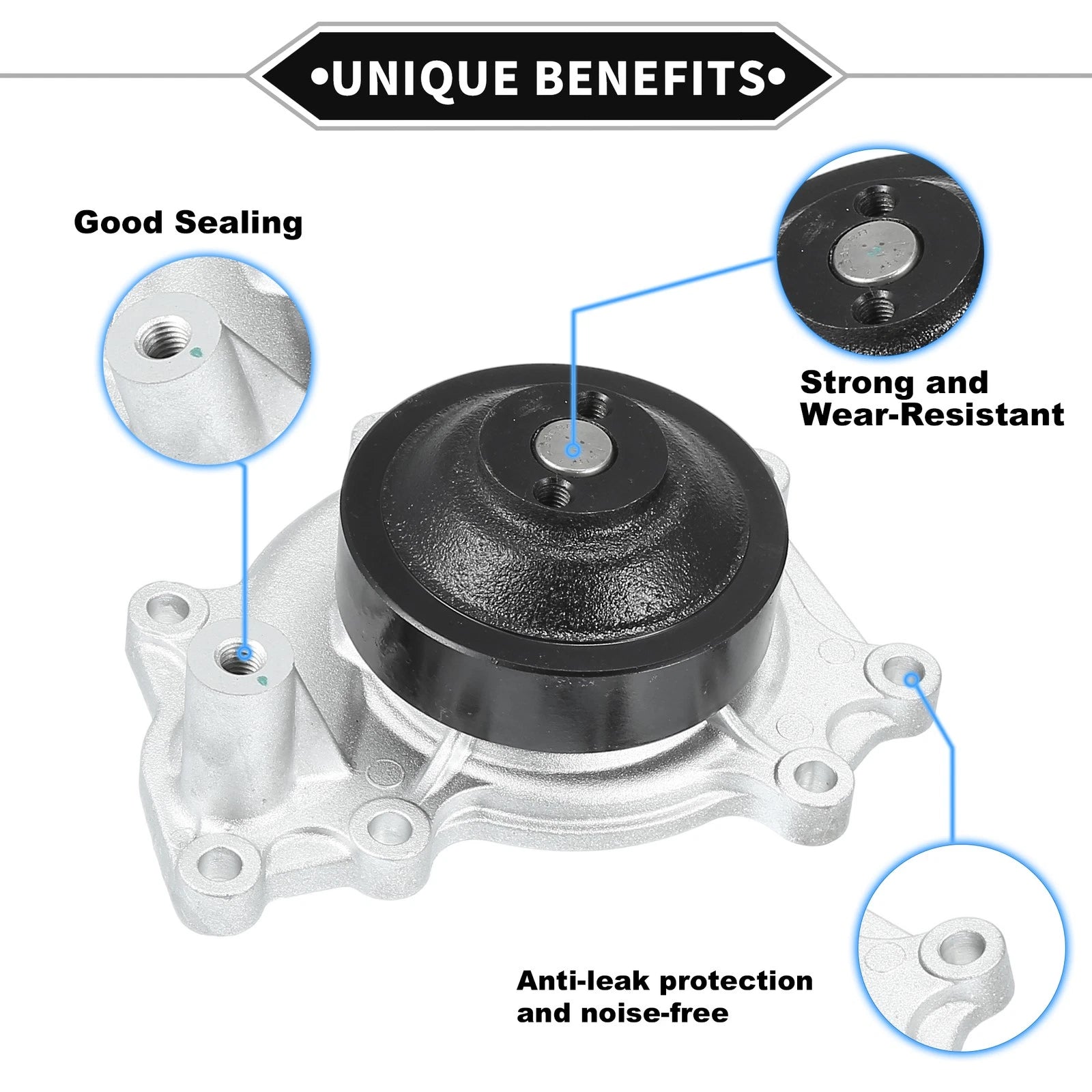Water Pump with Gasket Kit for Mitsubishi 4M50 4M51 Fuso Canter (No.ME993965)