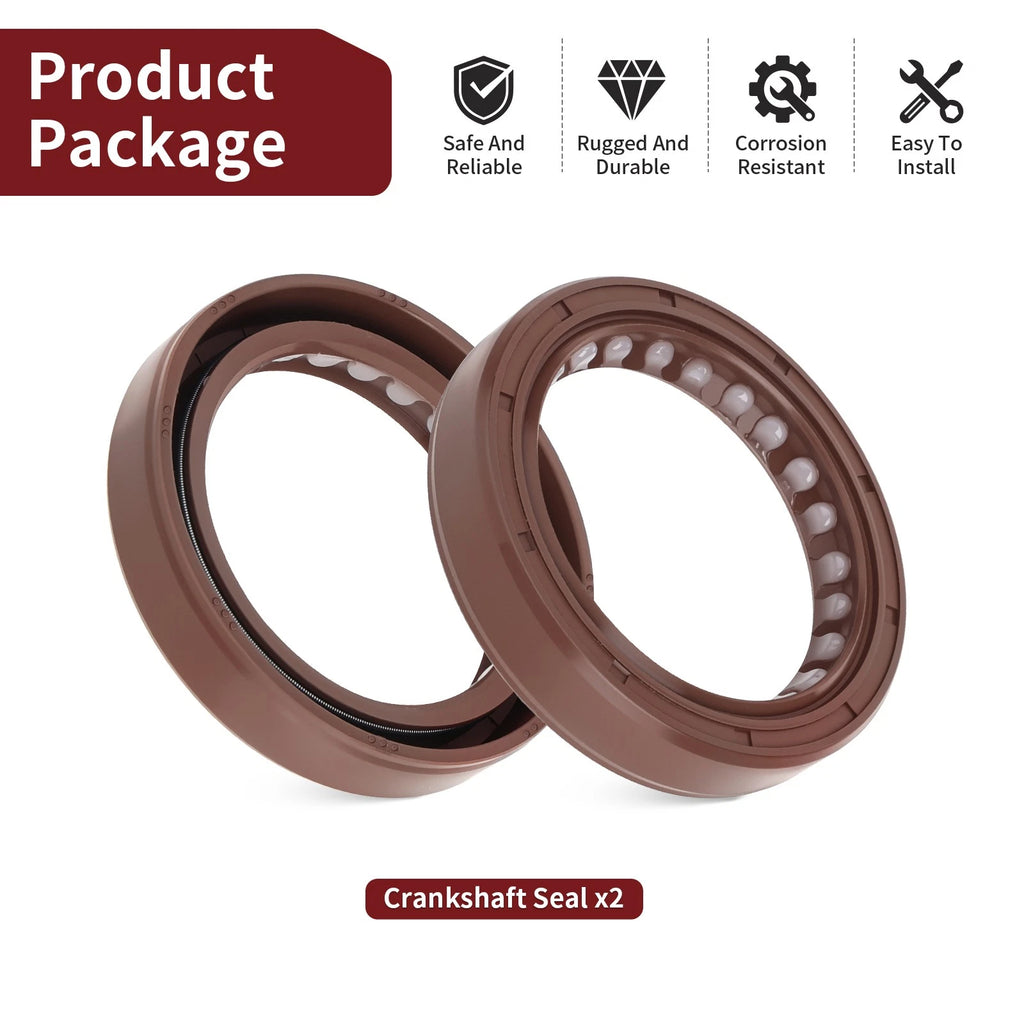 2pc Crankshaft Seal for Polaris Ranger 900 1000 Crew XP (2018–2025) #3610284
