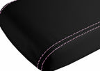 Console Lid Pull Over Cover Leather for Dodge Challenger (2008–2014) Pink Stitch