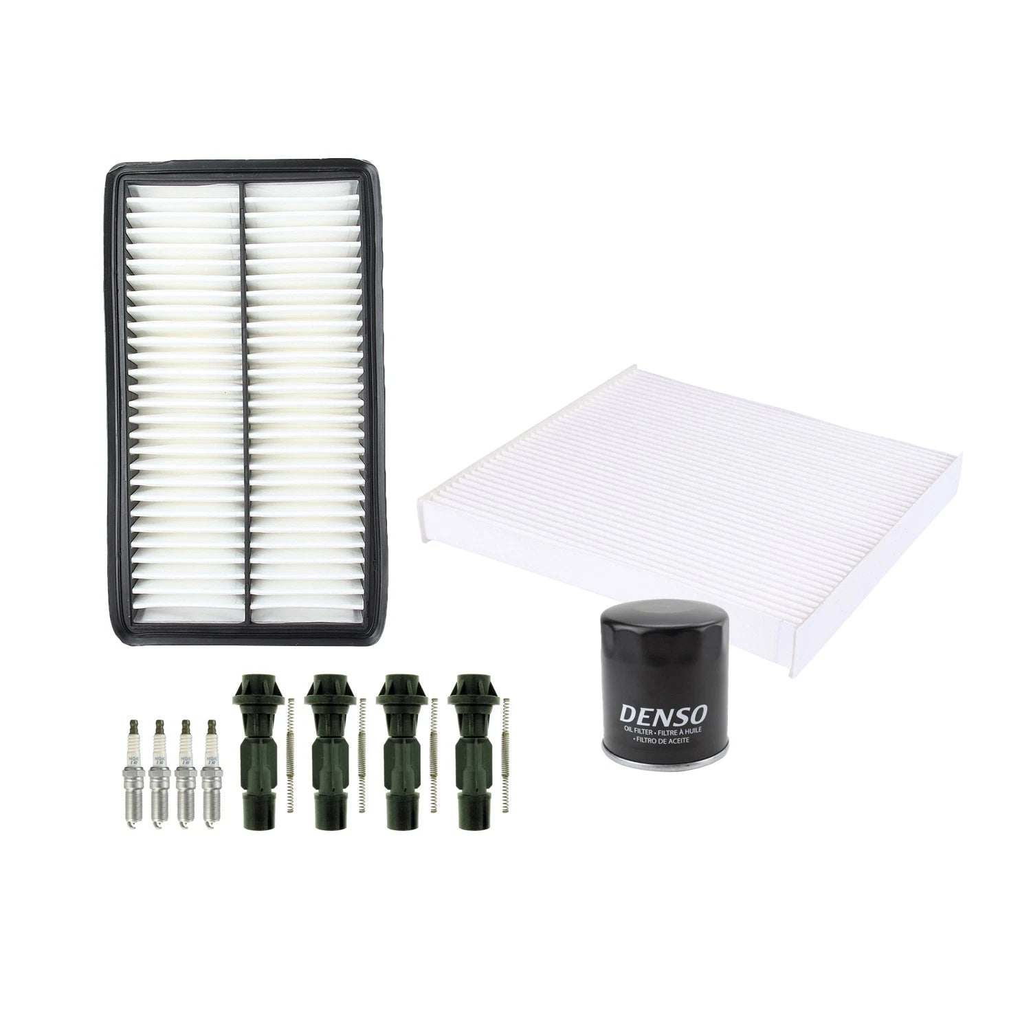 Denso Tune Up Kit with NGK 4 Spark Plugs & Boots for Mazda CX-7 (2007–2012)