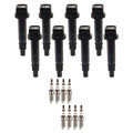 Set of 8 Ignition Coils & NGK Iridium Spark Plugs for Lexus IS F (2008–2014)