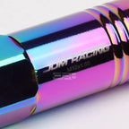 Set of 20 Open End M12x1.5 Neo Chrome Aluminum Lug Nuts + Adapter