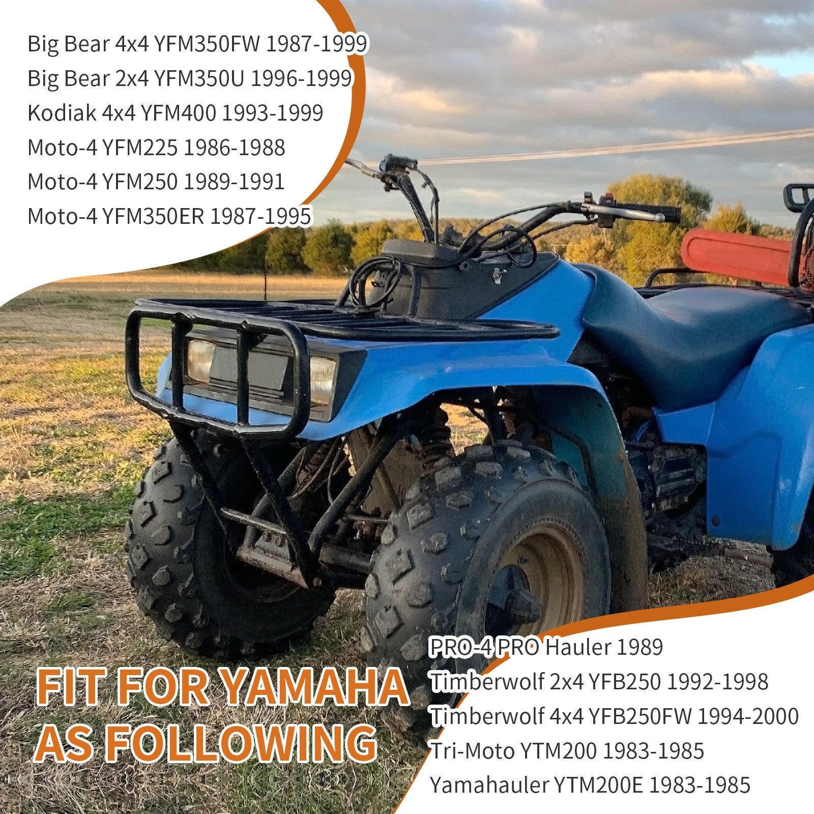 Air Box Lid for Yamaha Moto-4 YFM225 (1986–1988), YFM250 (1989–1991), YFM350ER (1987–1995)