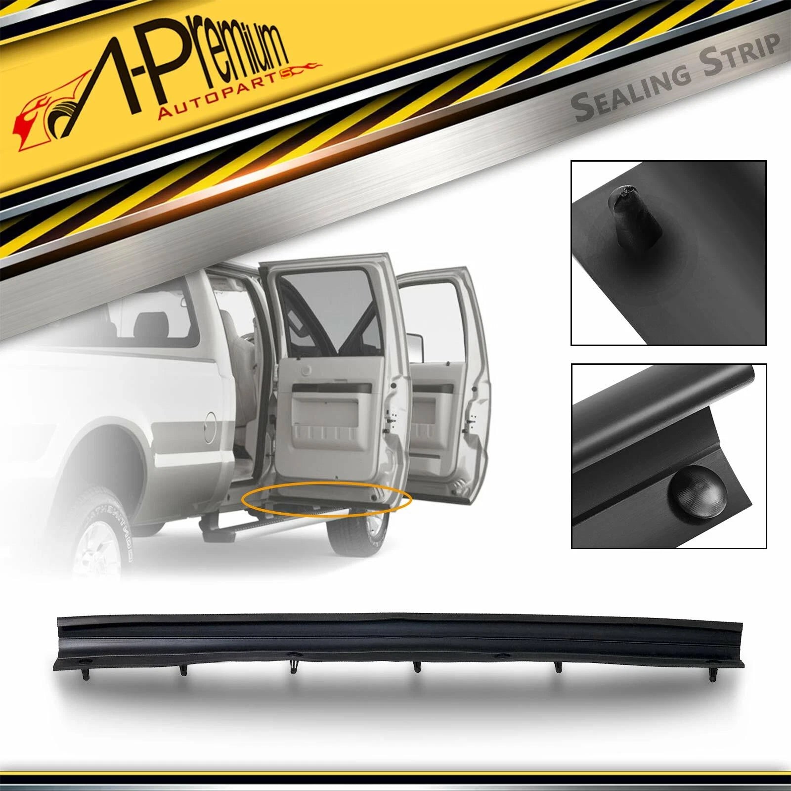 Rear Door Lower Weatherstrip Seal for Ford F-250 F-350 F-450