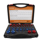 Set of 44 Nut and Bolt Thread Checkers for Metric Specifications