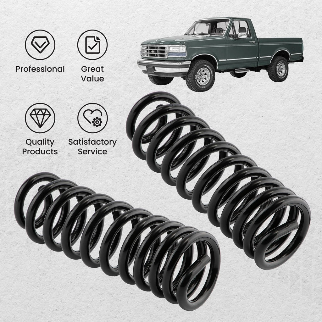 Pair of 1.5" Leveling Coil Springs for Ford F150 Bronco (1980–1996)