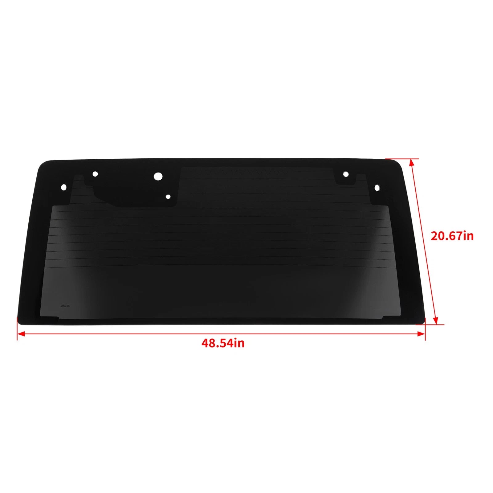 Rear Window Glass for Jeep Wrangler JK (2011-2017) - Heated Dark