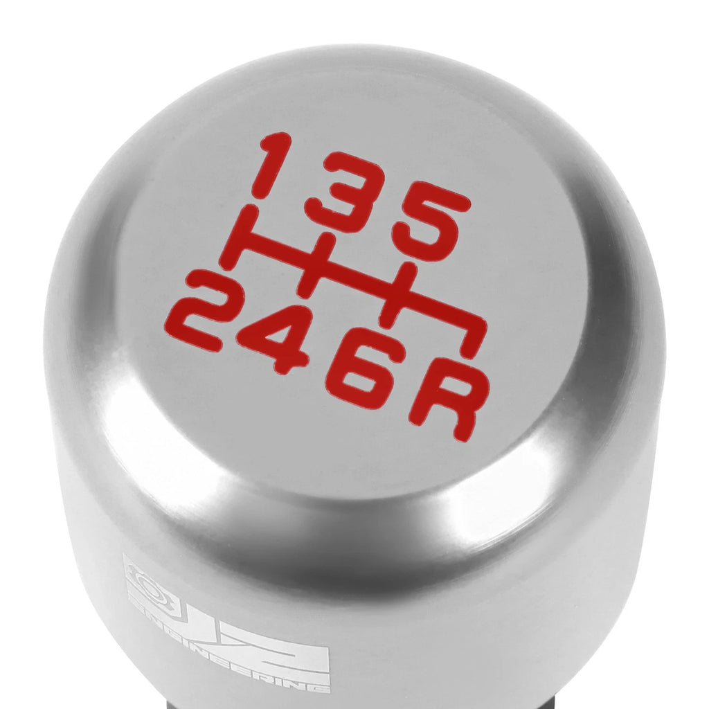 Universal Aluminum Cylindrical Shift Knob for Cars (Silver)