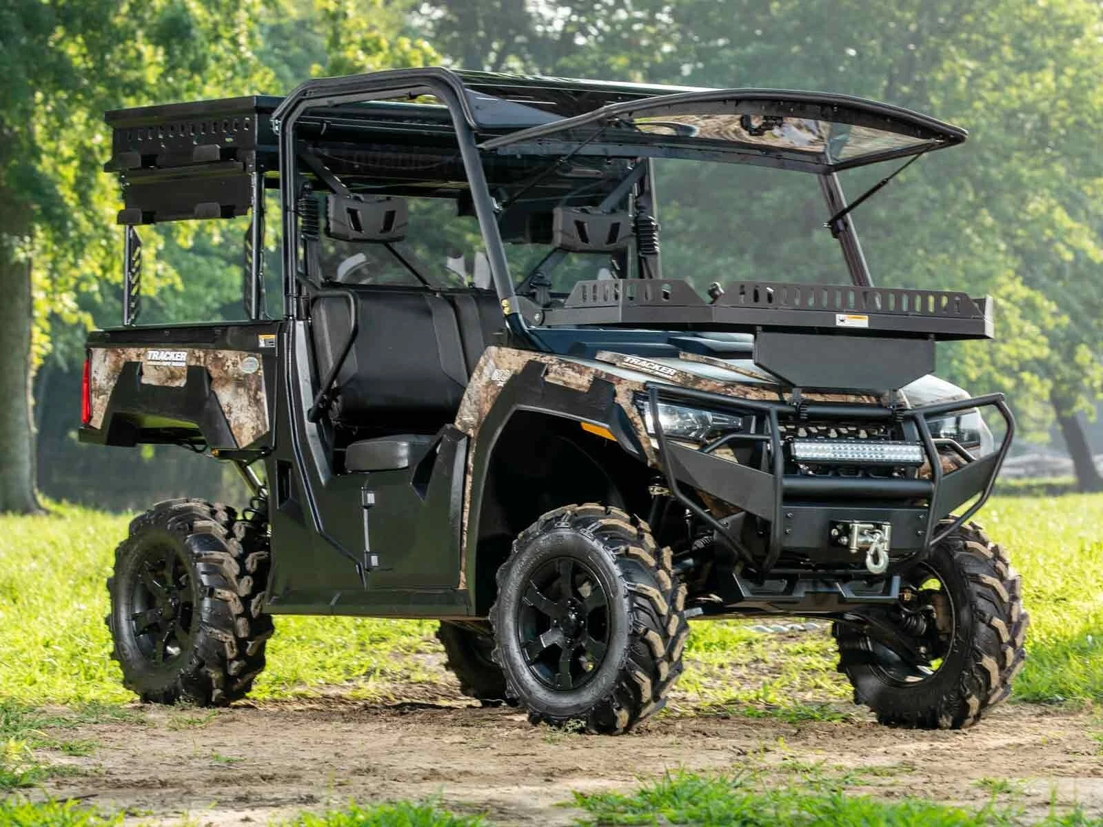 Clear Scratch Resistant Flip Windshield for Tracker 800SX (2019–2023)