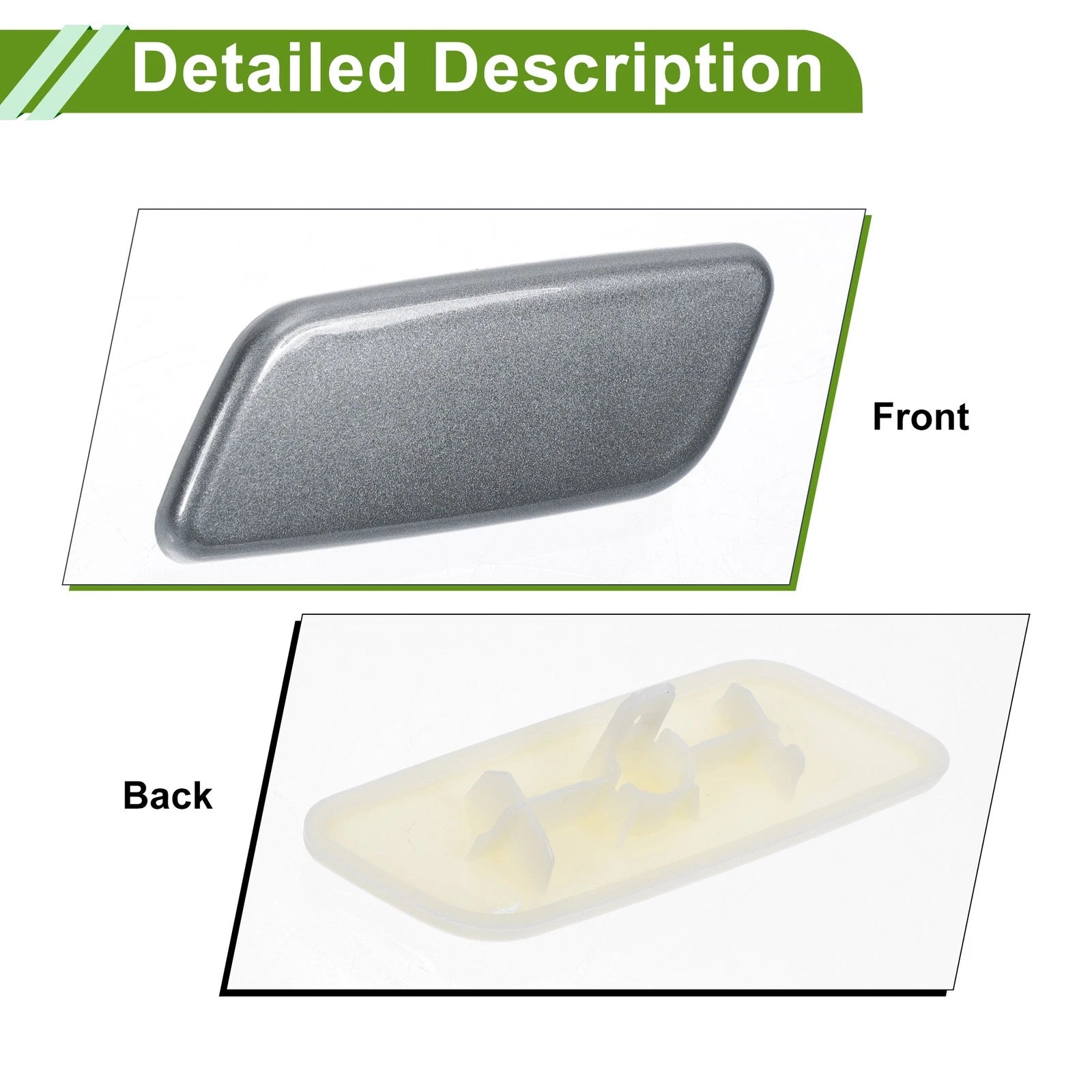 Front Left Washer Nozzle Cover Cap for Toyota Prado (2012–2015) 8504560090 Gray