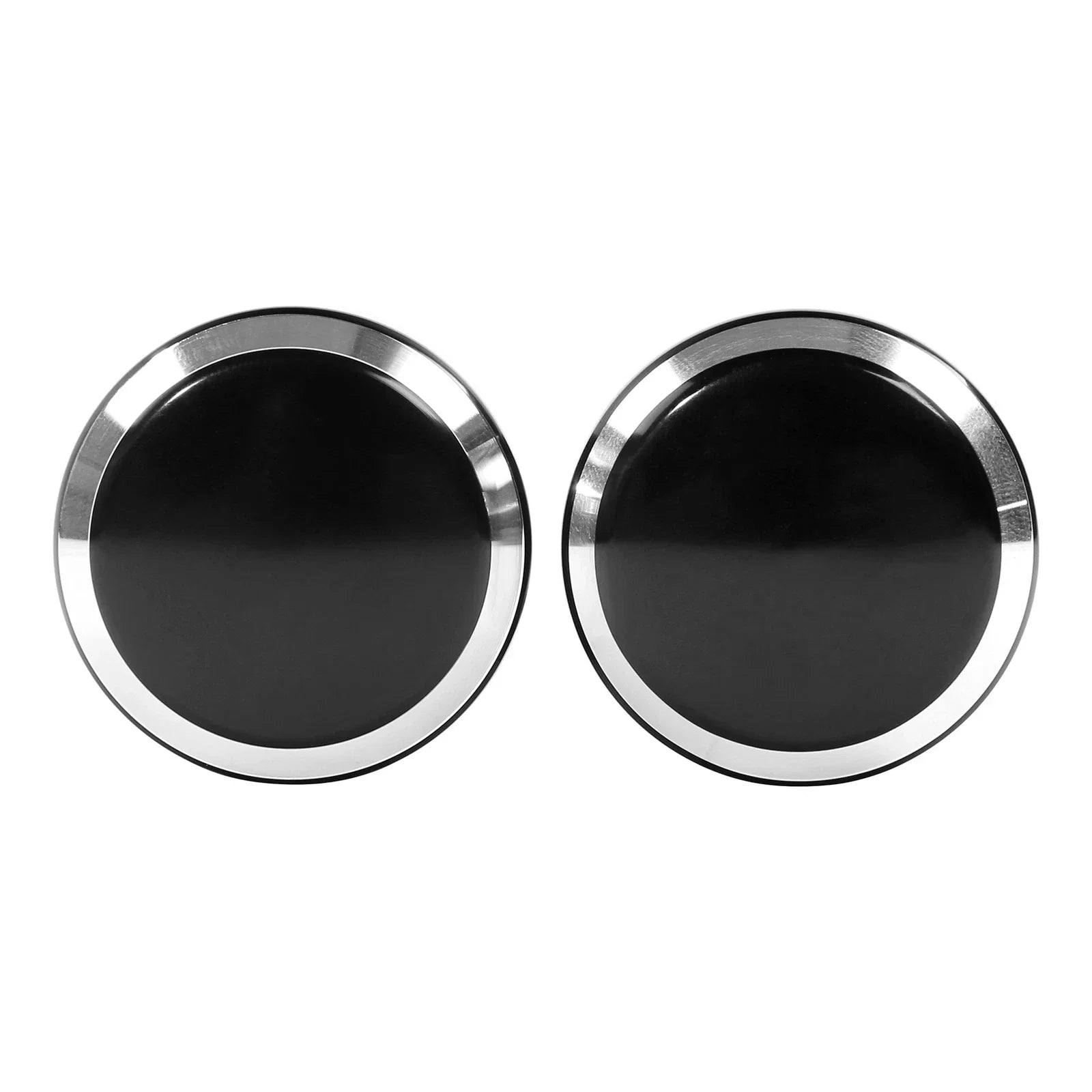 Black Front Axle Nut Covers for Harley Electra Road Glide Sportster