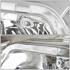 LED DRL Headlight/Lamp Pair for Chevy Impala (2006–2016) Chrome Amber