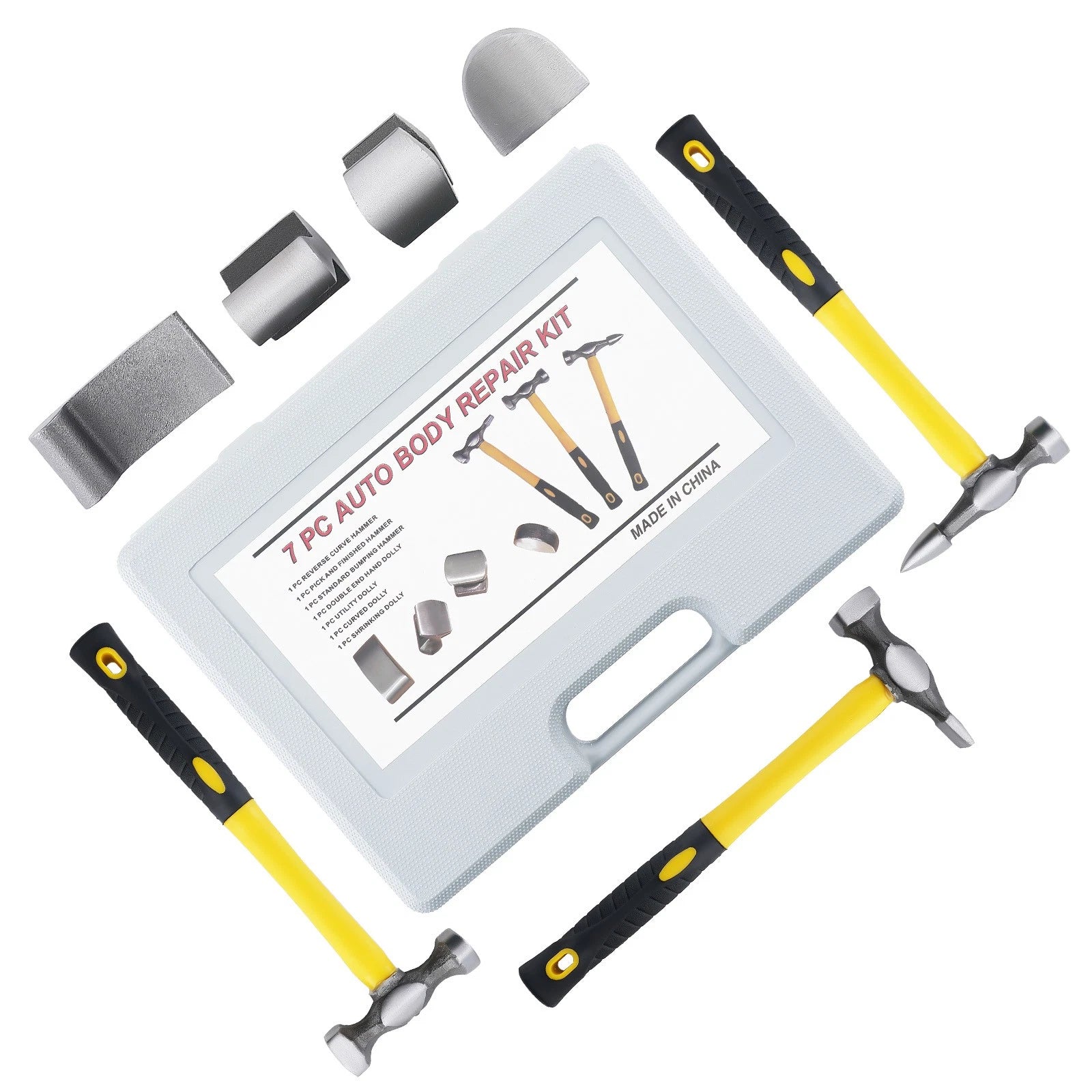 7 Piece Auto Body Tool Set for Car Dent Repair (Universal)
