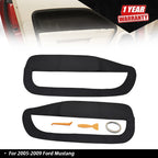Door Panel Insert Cards Cover Black for Ford Mustang (2005â2009)