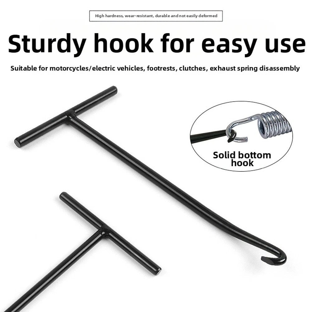 T Handle Alloy Spring Hook Wrench for Motorcycle Exhaust & Kickstand