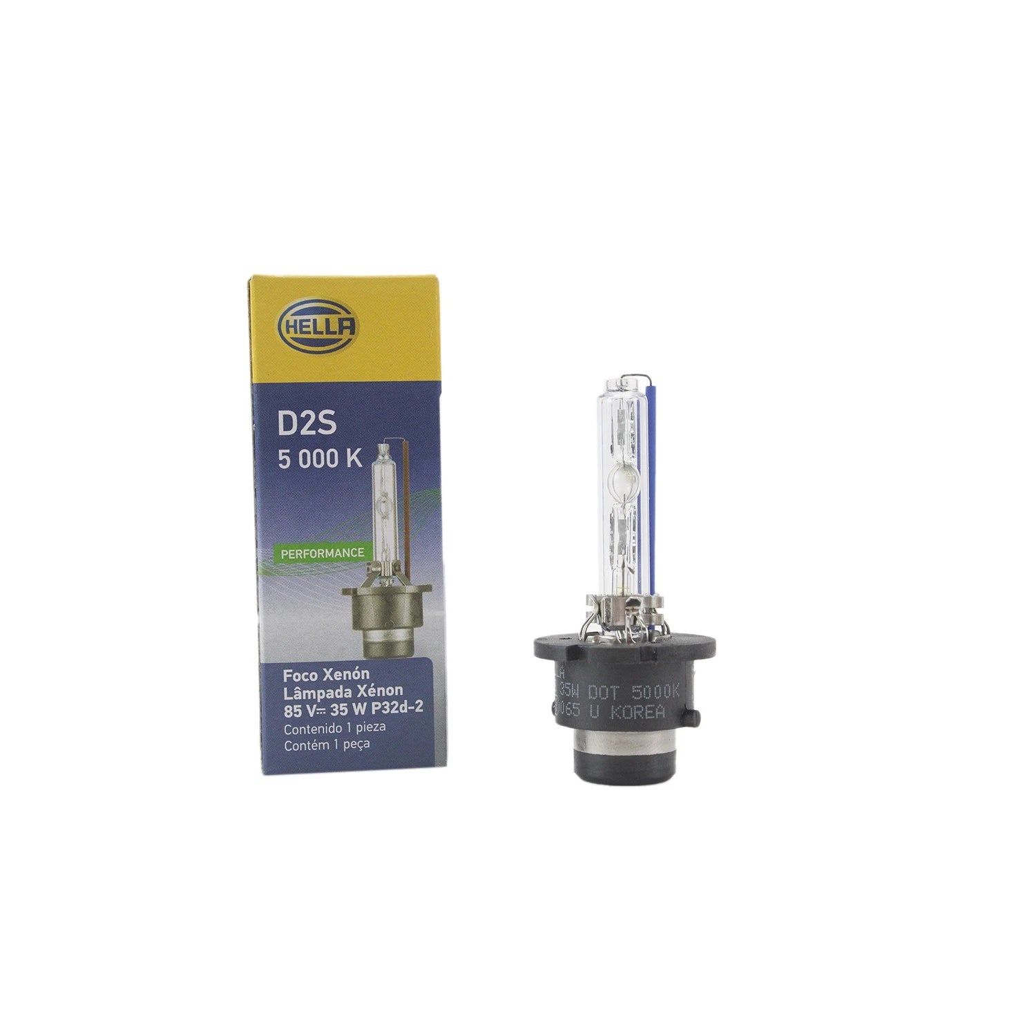 Hella D2S 5000K HID Xenon Light Bulb for Multi-Purpose (85V 35W)