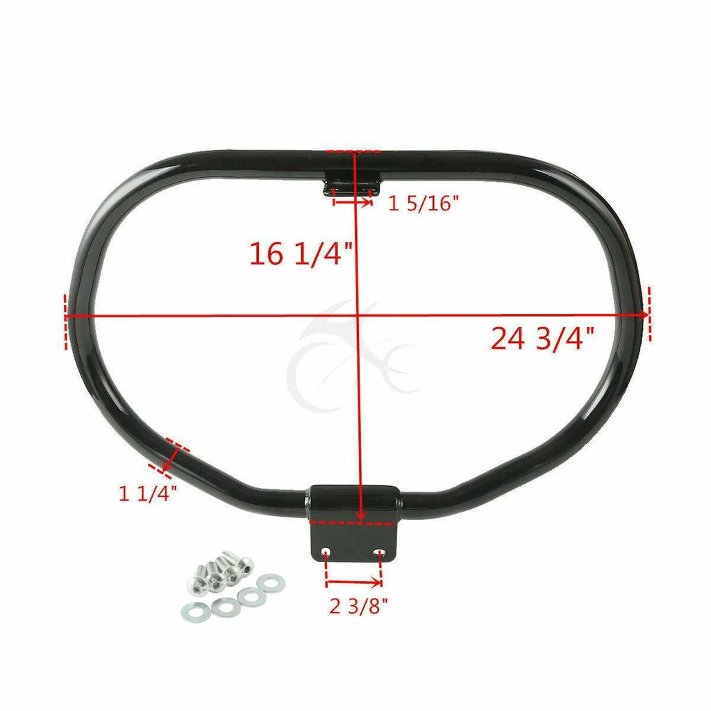 Gloss Black Engine Guard Crash Bar for Harley Sportster 883 1200 (2004–2022)