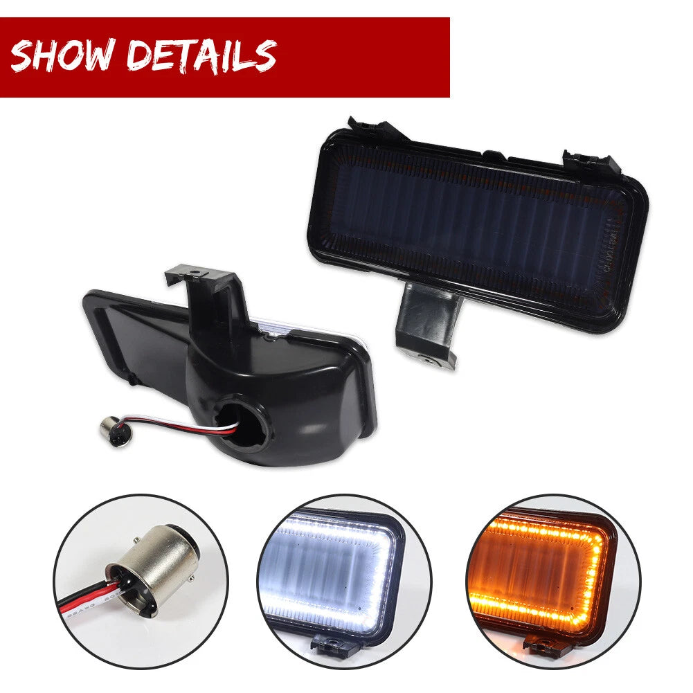 Smoked Signal Corner Parking Lights for Chevrolet GMC PU Blazer Jimmy (1981–1982)